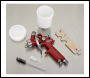 Sealey HVLP731 Workshop Series HVLP Gravity Feed Touch-Up Spray Gun 0.8mm Set-Up